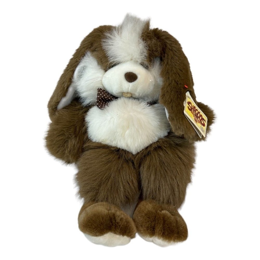 Ganz Heritage Collection Shagoo Bunny Brown White Plush 1989 Vintage With Tags